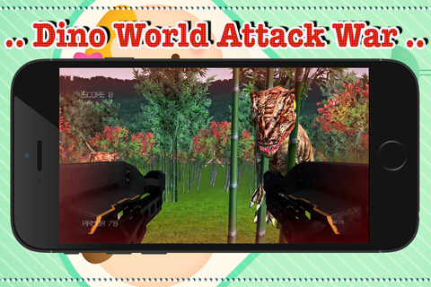 dinosaur world attack war - náhled