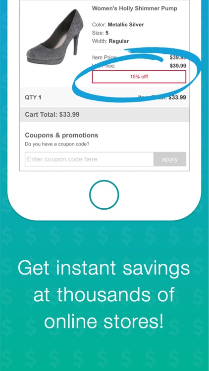 Coupons at Checkout • Find savings in a single tap