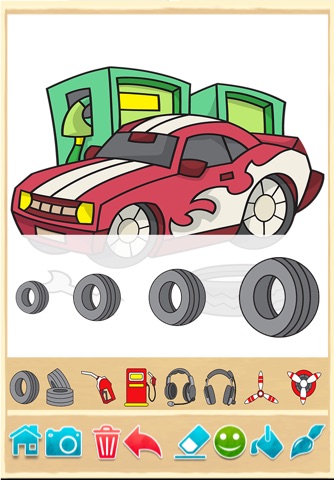 Cars coloring book game screenshot 3