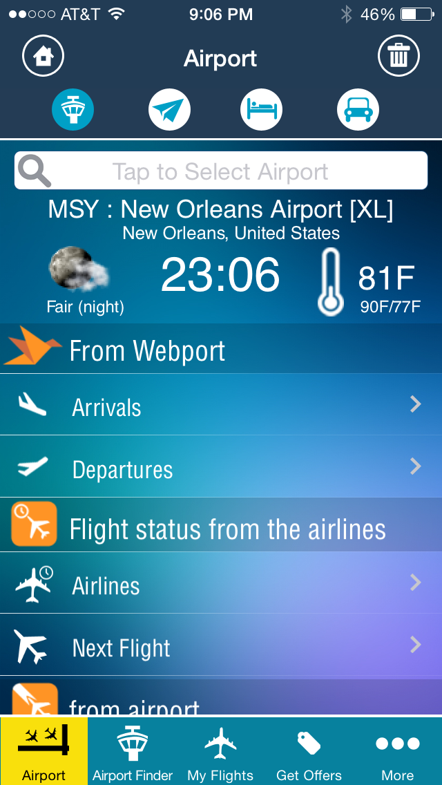 New Orleans Airport + Flight Tracker MSY Louis Armstrong Screenshot 2