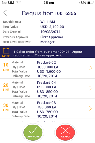 n-Able SAP PO/PR Approvals screenshot 4