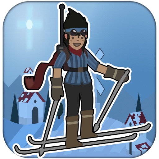 A Skiing Through The Grounds - Fly In The Snow Mountains Like A Bird iOS App