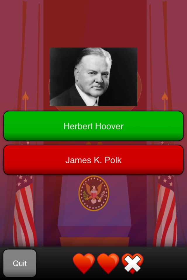Presidents Quizzer screenshot 3
