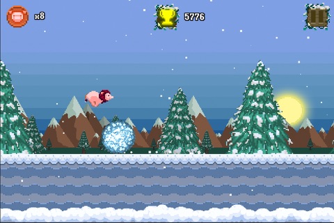 Lion Pig : Frozen Run screenshot 2