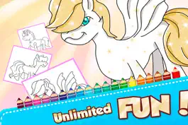 Game screenshot ` Pony Coloring book for Kids and Toddler Activities - Girl edition LITE hack