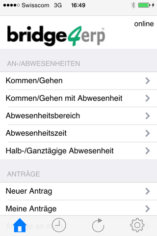 bridge4erp Touch Client screenshot 2