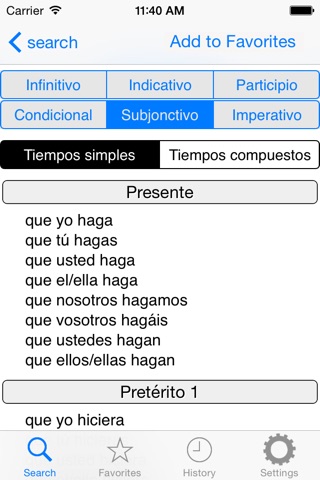 Verbole Spanish Verbs screenshot 3