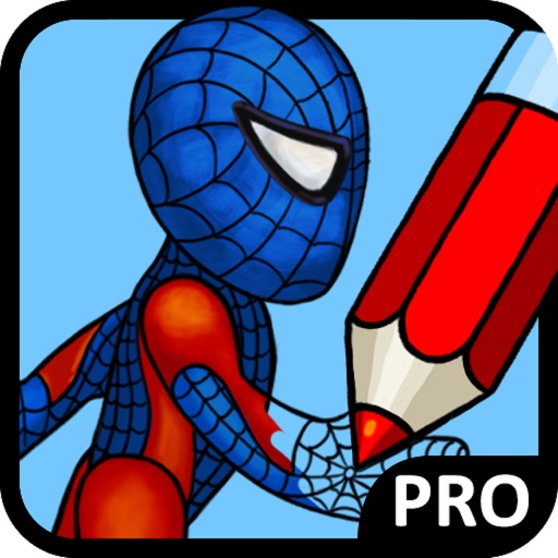 Superheroes Coloring Book Pro iOS App