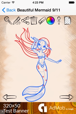 Draw And Paint Mermaids screenshot 3