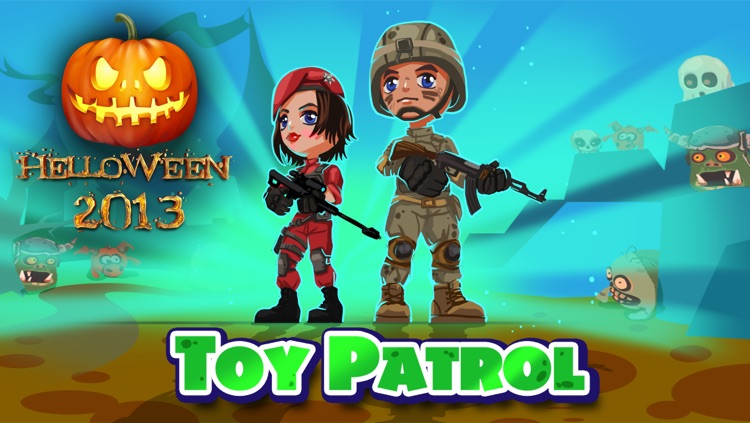 Toy Patrol: 3rd person shooter. Tiny commando with machine gun shoots stupid zombies