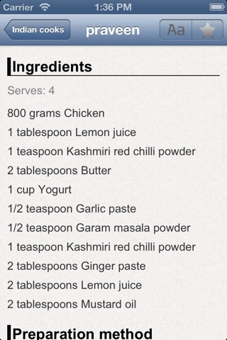 cooking India - Recipes and cooking ideas for Indian cooks screenshot 3