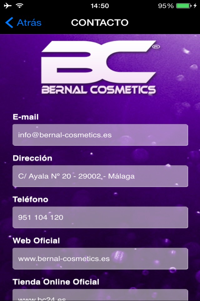 Bernal Cosmetics screenshot 2