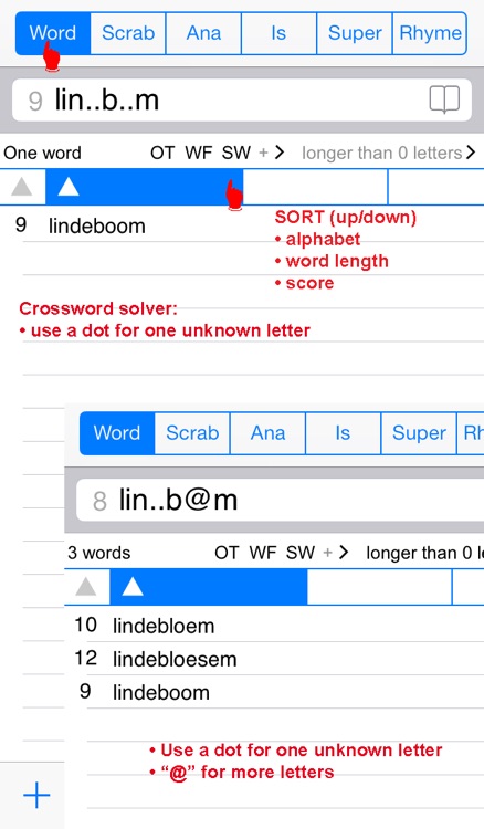 NL Woordvinder Nederlands/Dutch PRO - find the best words for crossword, Wordfeud, Scrabble, cryptogram, anagram, spelling and rhyme