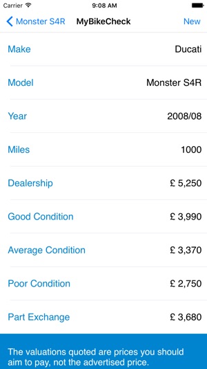 MyBikeCheck and Value History Check for Motorcycles valuatio(圖2)-速報App