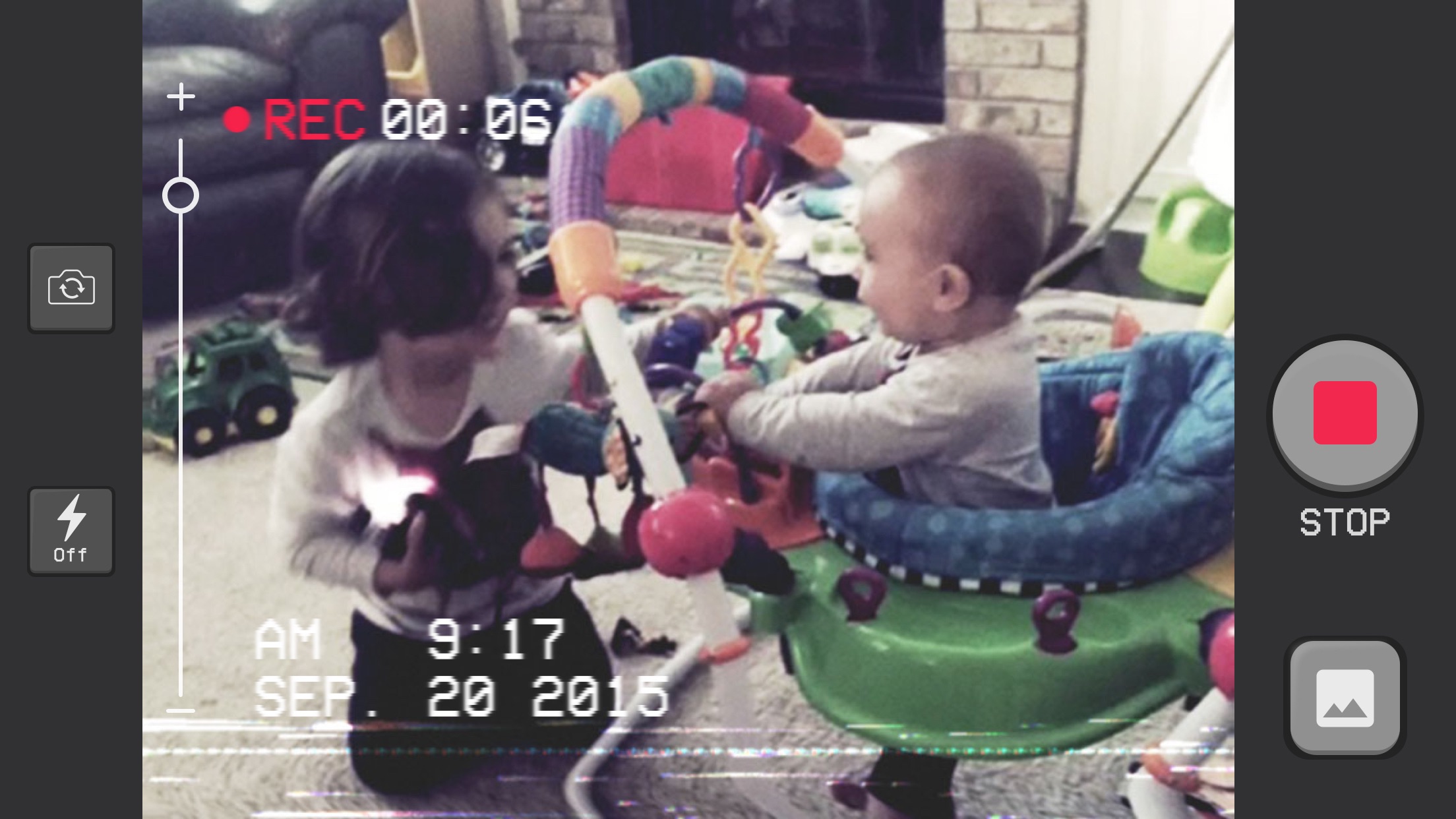 Screenshot do app Camcorder - Grave Vídeos Caseiros em VHS