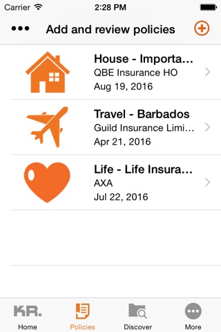 Know Risk Insurance Tracker screenshot 2