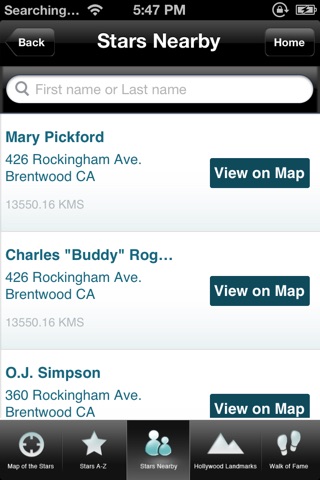 Map of the Stars Hollywood screenshot 2