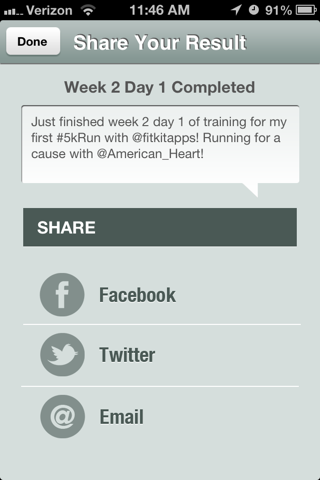 5K Fitness Trainer Free - Run for American Heart screenshot 4