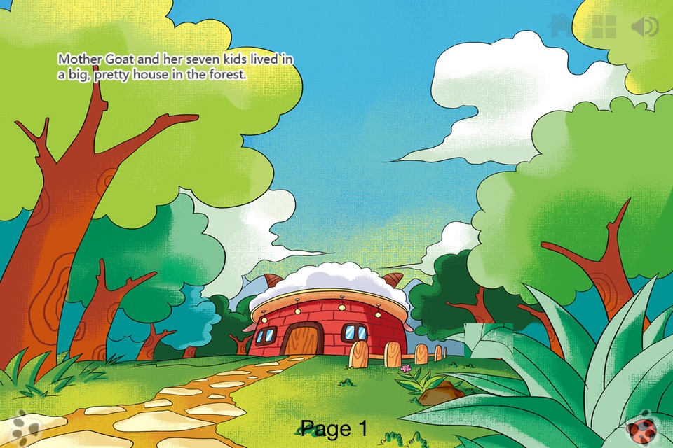 Wolf and the Seven Little Goats - Interactive Book screenshot 2