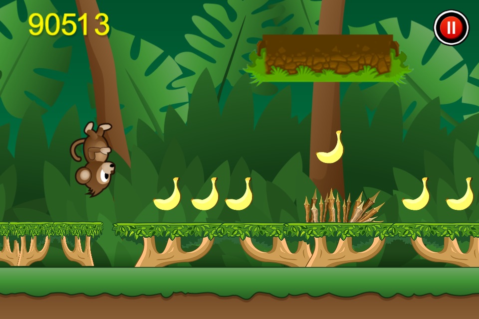 Mega Monkey Jungle Run - Banana Tree Jumping World Free screenshot 4