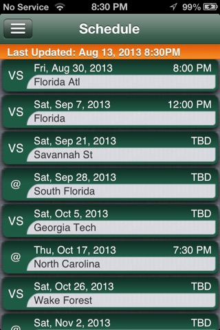 Miami Canes Football Live screenshot 3