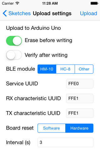 Apploader - upload Arduino sketches over BLE screenshot 2