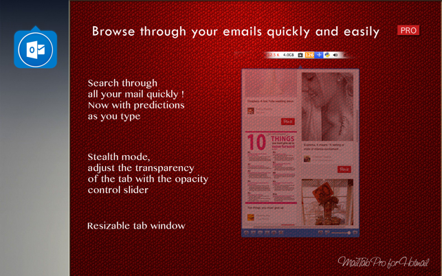 MailTab Pro for Hotmail(圖4)-速報App