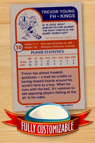 Rugby Card Maker - Make Your Own Custom Rugby Cards with Starr Cards screenshot 2