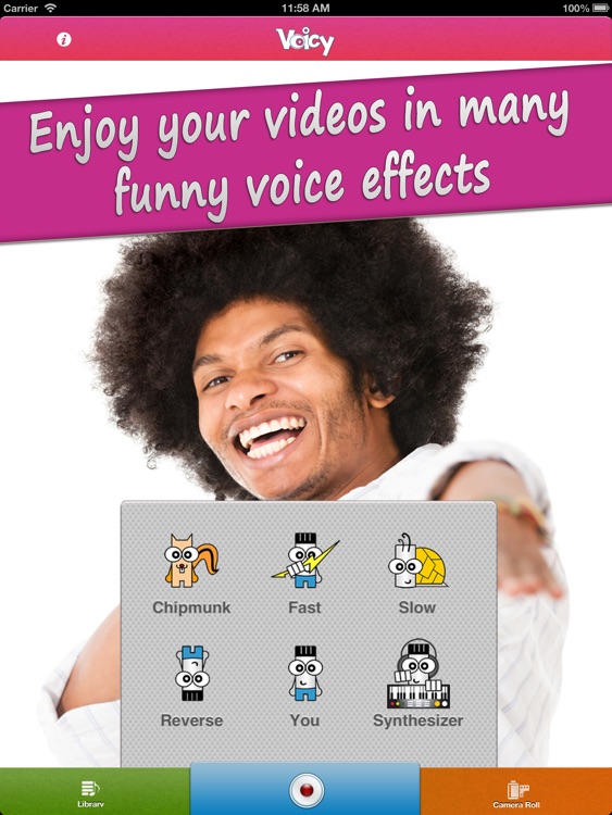 Voicy Video Booth HD Lite - Funny Chipmunk ( Helium ) Camera Voice Changer