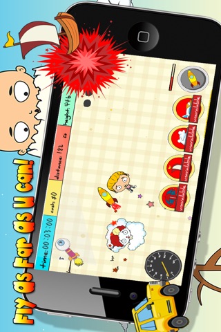 Flying Little Heroes - Free Super Funny Kids Story Shooting Game screenshot 2