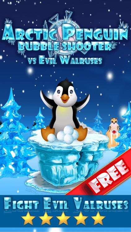 Arctic Penguin Bubble Shooter - Cute Winter Snow Games For Kids FREE