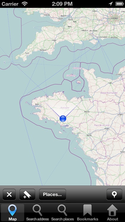 Offline Map Brittany, France: City Navigator Maps