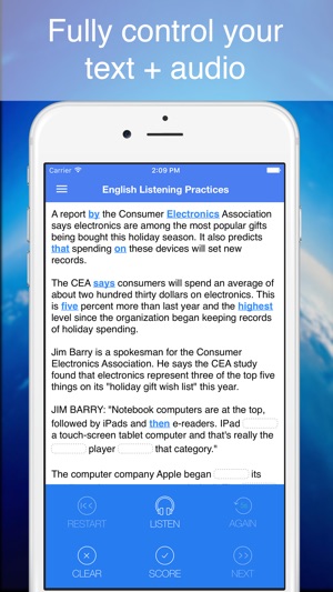 English Listening Practices - Smart tool to improve your lis(圖2)-速報App