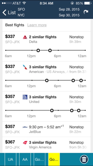 San Francisco Airport (SFO) Flight Tracker Screenshot 5
