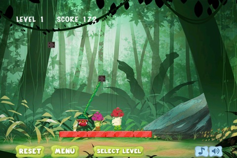 Jungle Rope Cut Battle - A Mushroom Strategy War Challenge screenshot 3