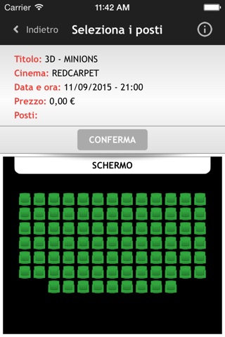 Webtic Redcarpet Cinema prenotazioni screenshot 4