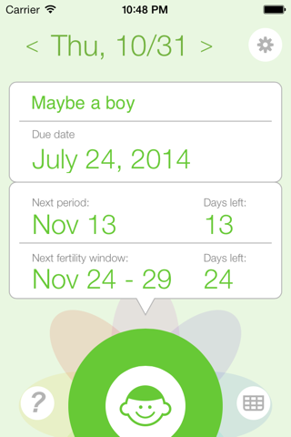 Ovulation and Pregnancy Calendar (Fertility Calculator, Gender Predictor, Period Tracker) screenshot 2