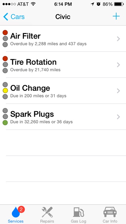 Car Minder Plus - Car Maintenance and Gas Log (MPG)