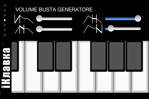 !iM: iKlavka, classic monophonic (two voice) sound synthesizer with full screen piano keyboard. Free version. screenshot 4