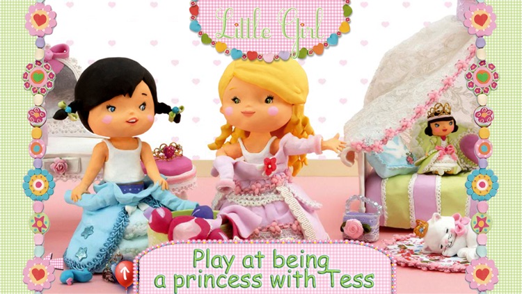 Tess plays at being a princess - Little Girl