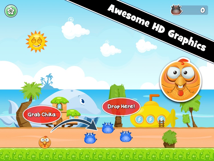 ChikaBoom HD - Drop Chicken Bomb, Boom Angry Monster, Cute Physics Puzzle for Christmas