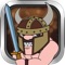 Control Anston the barbarian to a battle with the green goblins and muscular giants