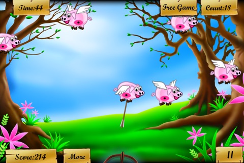 Kill the Flying Pigs - Funny shooting and hunting arcades game screenshot 2