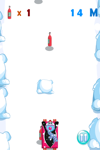 Sled Racing Penguin - An Awesome Snow Chase Adventure Free screenshot 2