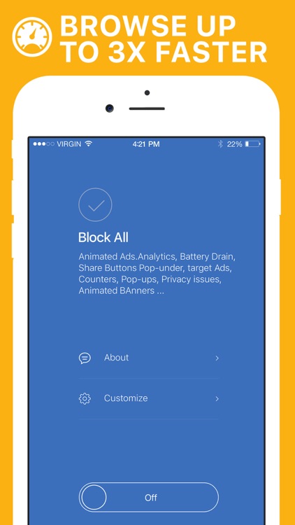 AdBlocker - block Ads & Browse Faster