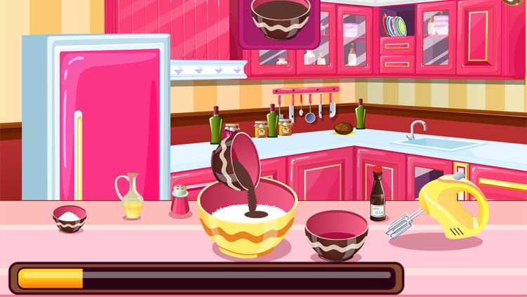 Ice cream cake maker - Cook a delicious cake and add Ice cream on top.