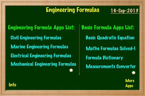 Engineering Formulas screenshot 2