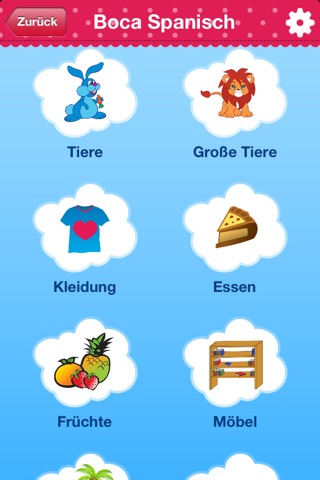 iPlay Spanish: Kids Discover the World - children learn to speak a language through play activities: fun quizzes, flash card games, vocabulary letter spelling blocks and alphabet puzzles screenshot 4