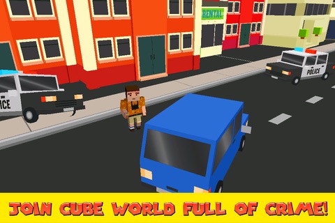 Cube World: Criminal Race 3D screenshot 4