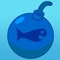 TAP/HOLD to swim up, EAT smaller fish and bubbles, AVOID bigger fish and explosives